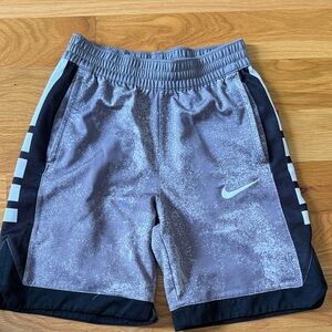 Nike Kids Charcoal and Black Sports Shorts